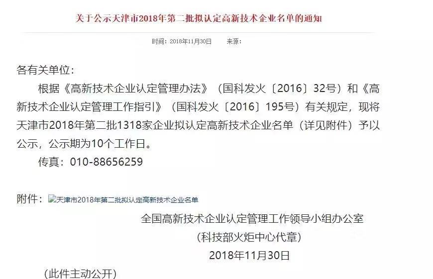 熱烈祝賀我公司被認(rèn)定為“國家級高新技術(shù)企業(yè)”